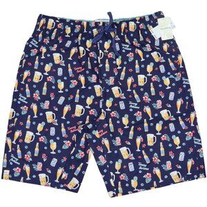 Tommy Bahama 100% Cotton Drawstring Waist w/Pockets Mens Lounge Sleep Shorts NWT
